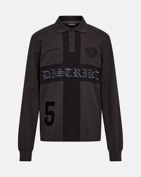 Distrikt Polo LS - Dark Grey