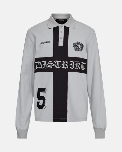 Distrikt Polo LS - Light grey