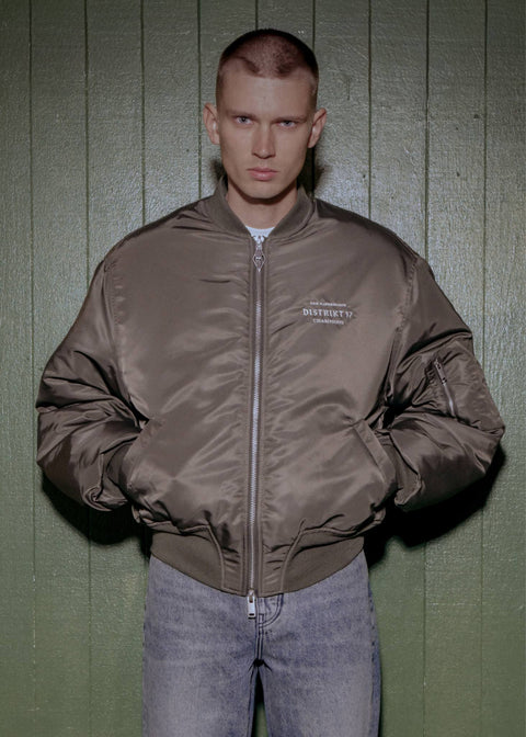 Distrikt Bomber Jacket - Khaki Green
