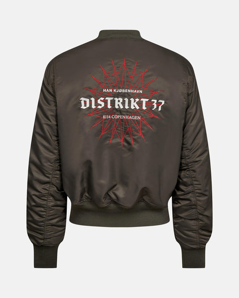 Distrikt Bomber Jacket - Khaki Green