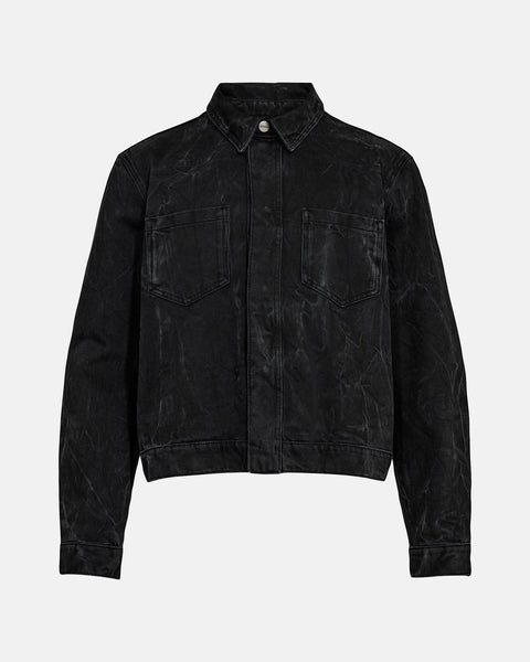 Denim Overshirt - Black Vein
