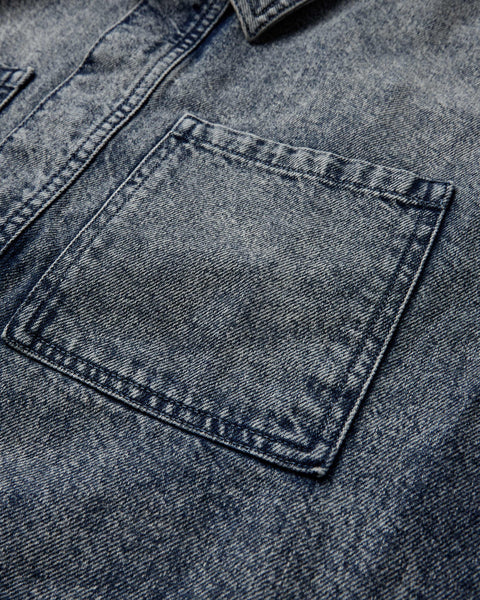 Denim Overshirt - Dirty Blue