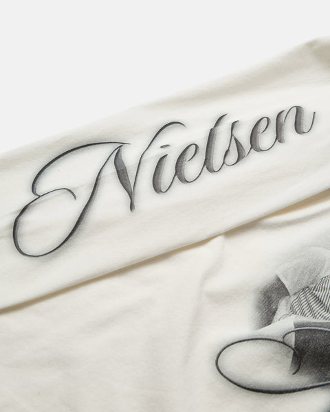 Ivan Monochrome Tee LS - White