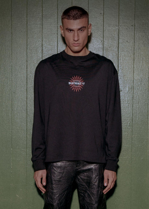 Distrikt Tee LS - Washed Black