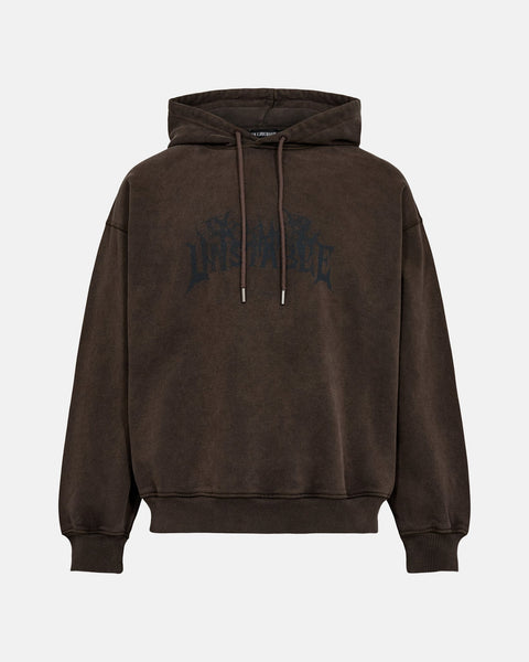 Happy Loose Hoodie - Dark Brown