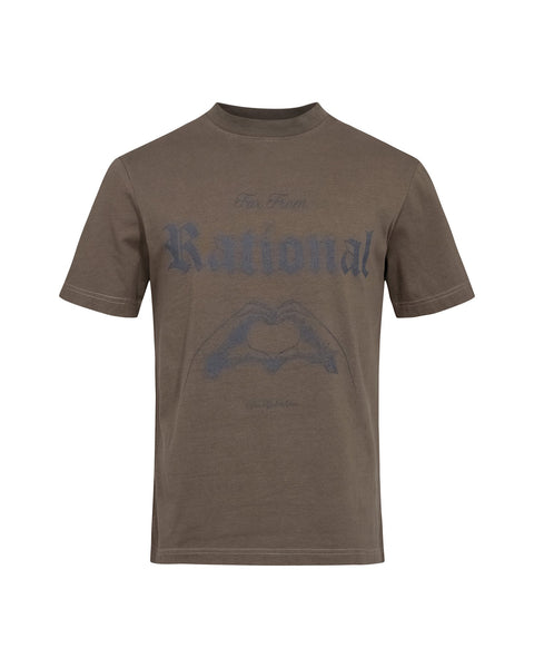 Heart Regular Tee - Dusty Brown