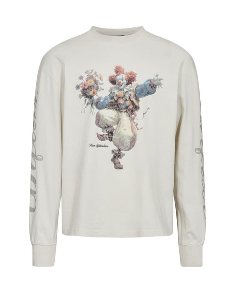 Clown Long Sleeve Tee - Dirty White