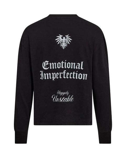 Graphic Long Sleeve Tee - Black