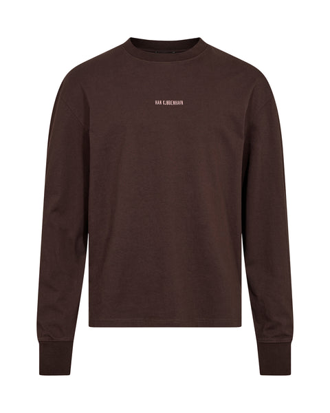 Graphic Long Sleeve Tee - Dark Brown