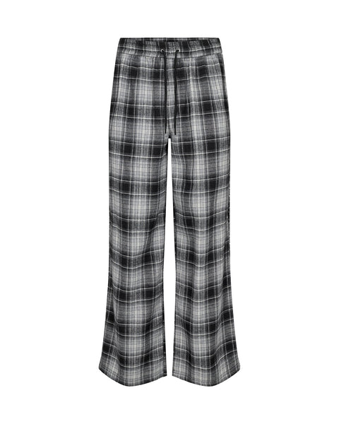 Checked Pants - Black