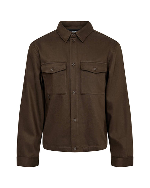 Cargo Overshirt - Dark Brown