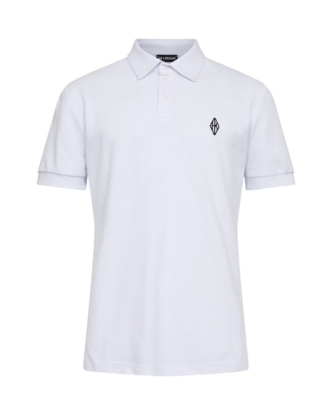 Diamond Polo Shirt - Optic White
