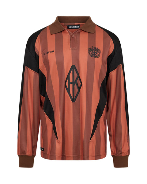Football Long Sleeve Tee - Rusty Orange