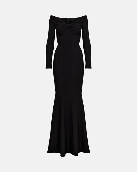 Draped Dress - Black
