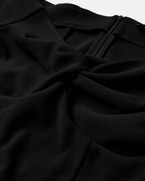 Draped Dress - Black