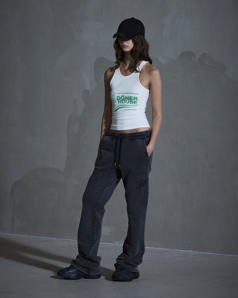 Monogram Jersey Trousers - Dark Grey