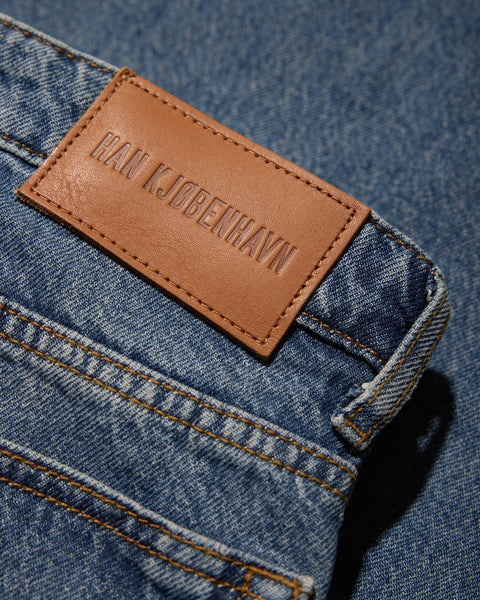 Baggy Denim Jeans - Blue Stone Washed