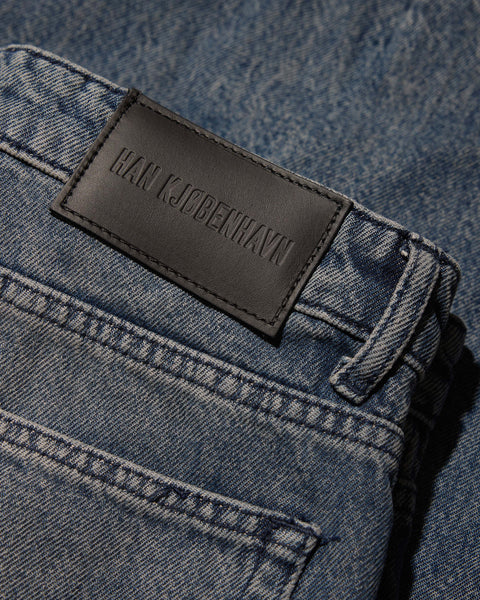 Baggy Denim Jeans - Dirty Blue
