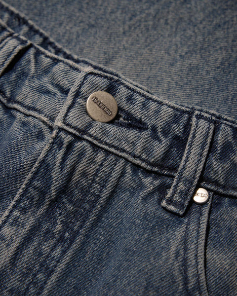 Baggy Denim Jeans - Dirty Blue