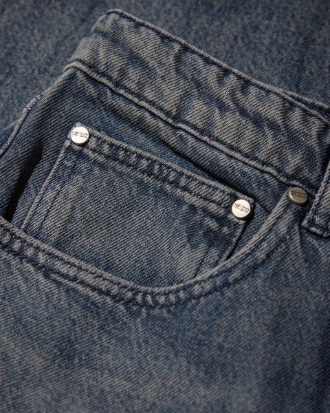 Baggy Denim Jeans - Dirty Blue