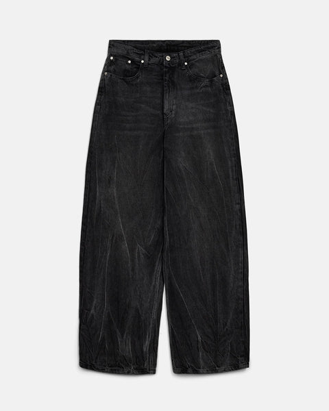 Baggy Denim Jeans - Black Vein