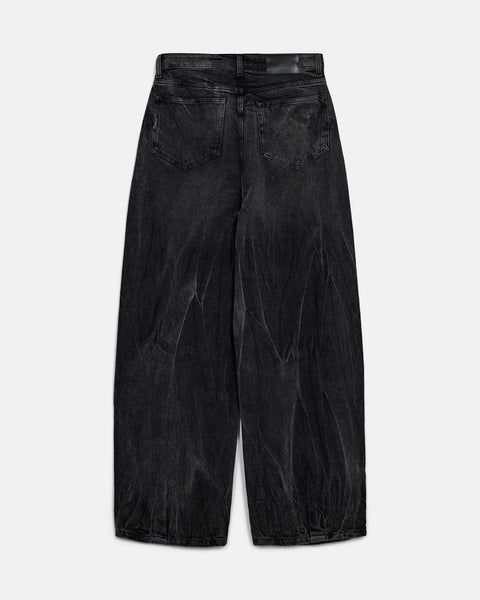 Baggy Denim Jeans - Black Vein