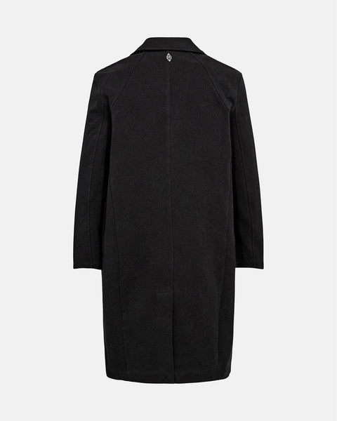 Diamond Twill Coat - Black