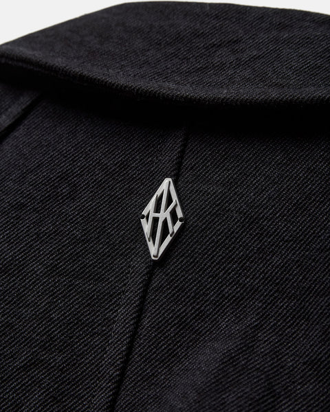 Diamond Twill Coat - Black