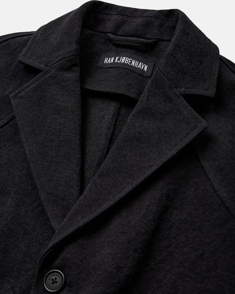 Diamond Twill Coat - Black