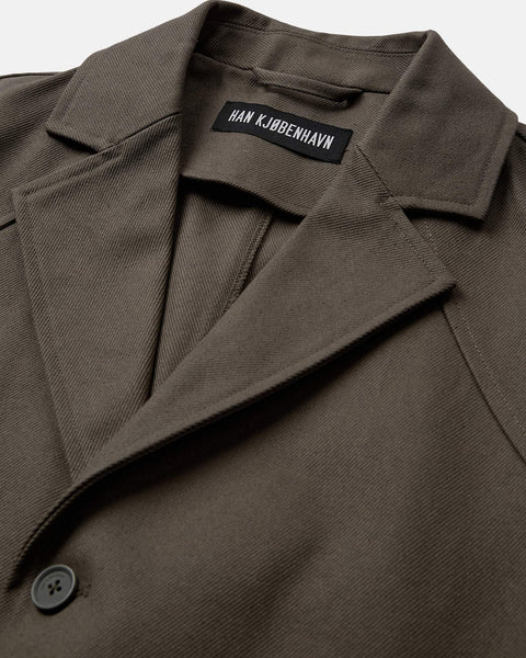 Diamond Twill Coat - Dusty Brown