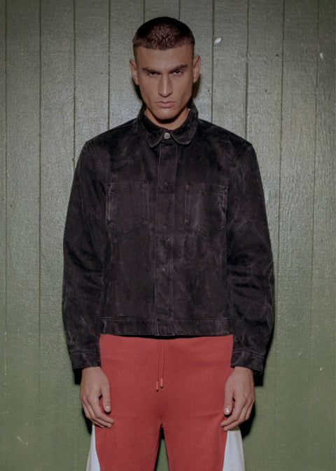 Denim Overshirt - Black Vein