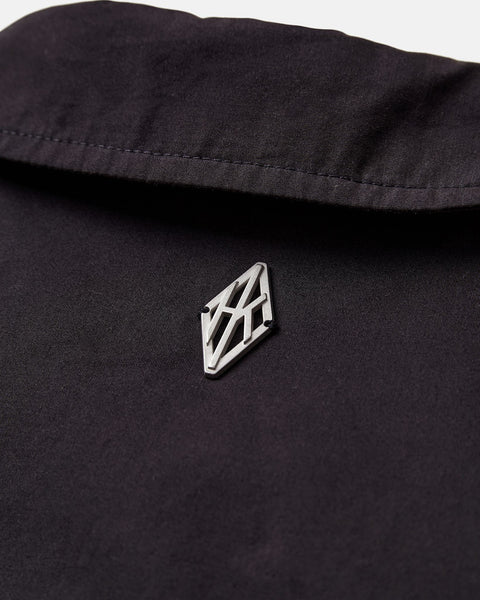 Casual Shirt Jacket - Washed Black