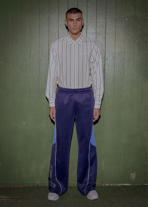 Vintage Distrikt Track Pants - Dark Navy Blue