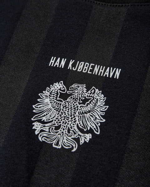 Crest Football Tee LS - Black