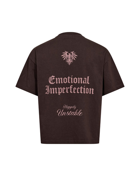 Graphic Loose Tee - Dark Brown
