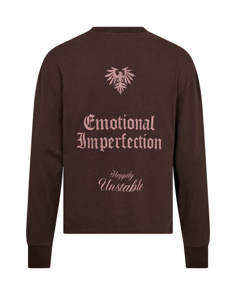 Graphic Long Sleeve Tee - Dark Brown
