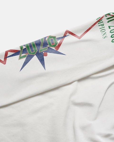 Graphic Oversized Tee LS - White